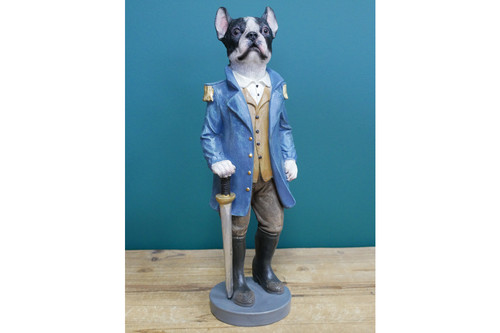 Dapper military uniform dog - military,
