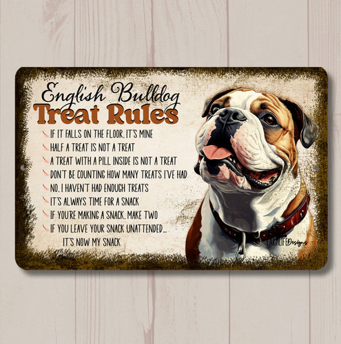Insegna inglese bulldog treat - insegna,