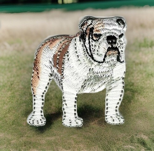 Toppa ricamo razza bulldog - razza,