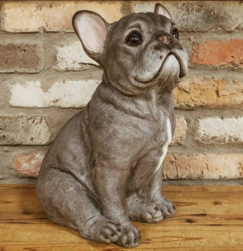Large french bulldog figurine - french,