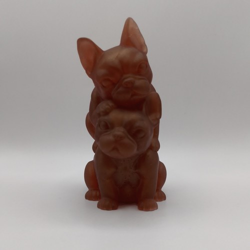 Homemade resin double frenchie - double,