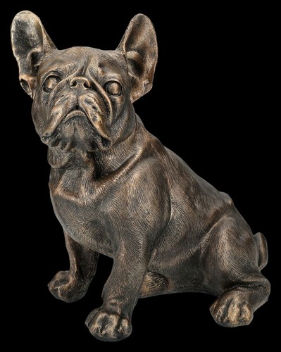 Figura bulldog seduta color - bulldog,